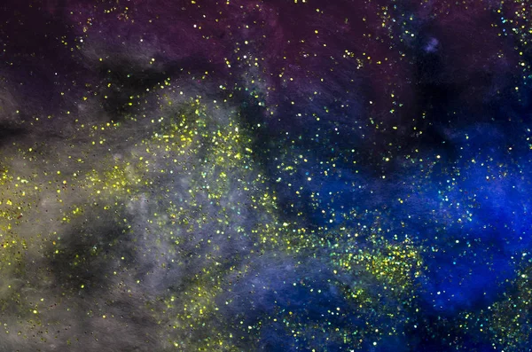 Концептуальний Фон Темного Космосу Блискітками Зірки — стокове фото