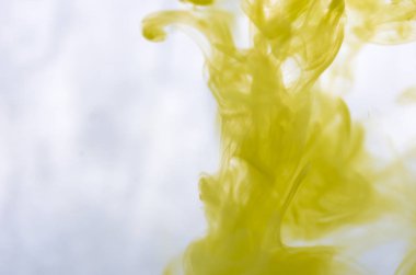 Su, mürekkep lekesi, arka plan akrilik renkler 