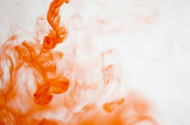 Su, mürekkep lekesi, arka plan akrilik renkler 