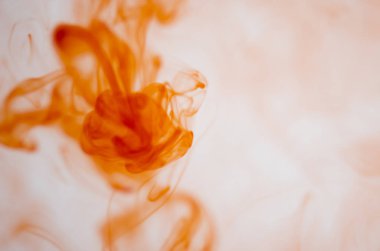 Su, mürekkep lekesi, arka plan akrilik renkler 