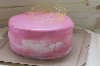 sanrılar Pasta krema ile yakın çekim