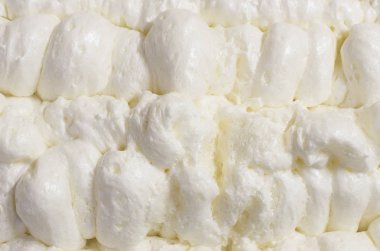 tatlı beyaz krem köpük arka plan görünümünü portre