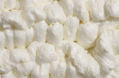 tatlı beyaz krem köpük arka plan görünümünü portre