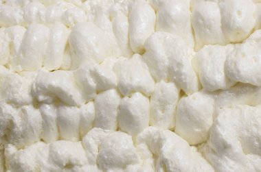 tatlı beyaz krem köpük arka plan görünümünü portre