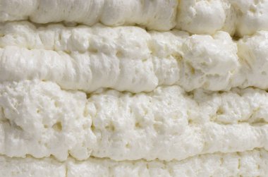 tatlı beyaz krem köpük arka plan görünümünü portre