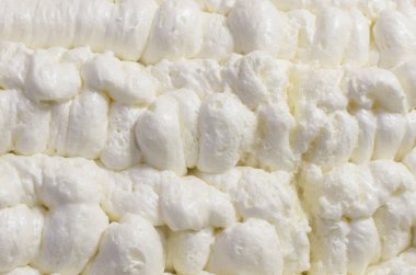 tatlı beyaz krem köpük arka plan görünümünü portre