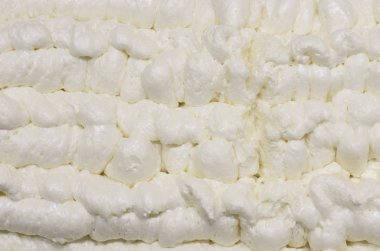 tatlı beyaz krem köpük arka plan görünümünü portre