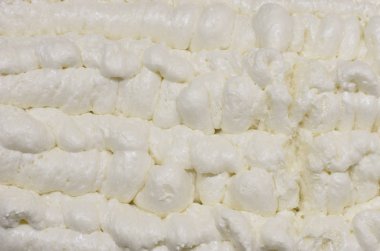 tatlı beyaz krem köpük arka plan görünümünü portre