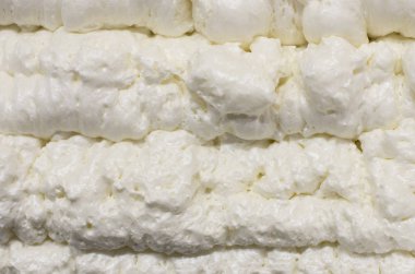 tatlı beyaz krem köpük arka plan görünümünü portre