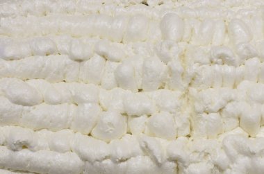 tatlı beyaz krem köpük arka plan görünümünü portre