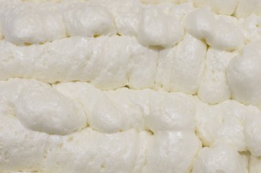 tatlı beyaz krem köpük arka plan görünümünü portre