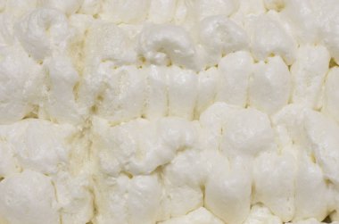 tatlı beyaz krem köpük arka plan görünümünü portre