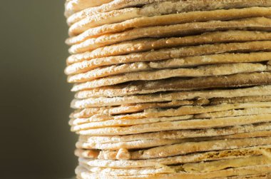 pasta katmanlar yığını closeup görünümü