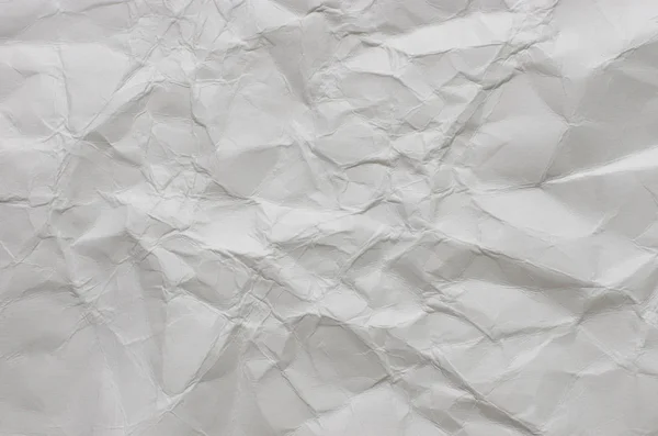 シンプルな白いしわくちゃ紙背景 — ストック写真