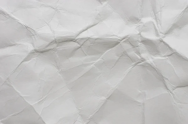 シンプルな白いしわくちゃ紙背景 — ストック写真