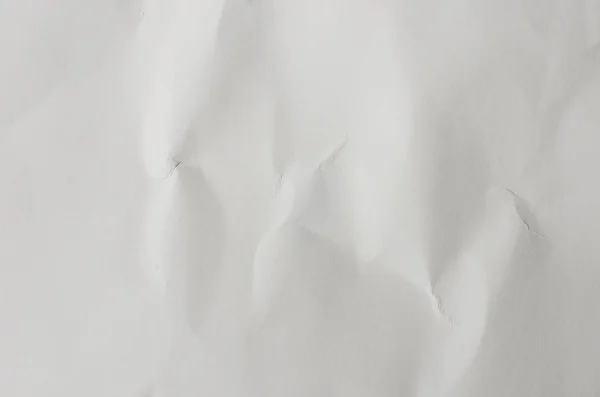 Simple White Rumpled Paper Background — Stock Photo, Image