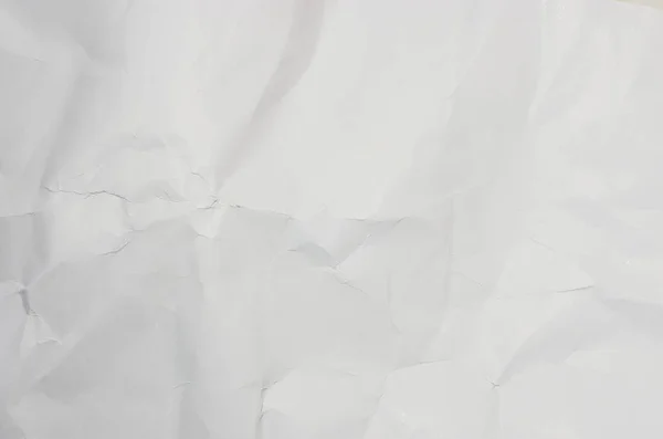 Einfache Weiße Zerknitterte Papier Hintergrund — Stockfoto