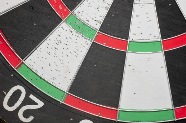 Dart hedef closeup kısmi görünümünü