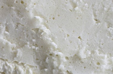 portre görünümünde, beyaz poliüretan köpük kesim