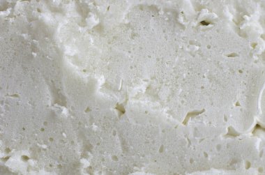 portre görünümünde, beyaz poliüretan köpük kesim