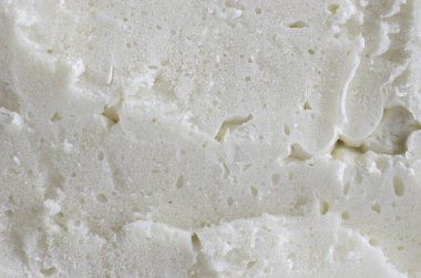 portre görünümünde, beyaz poliüretan köpük kesim