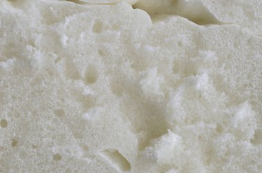 portre görünümünde, beyaz poliüretan köpük kesim