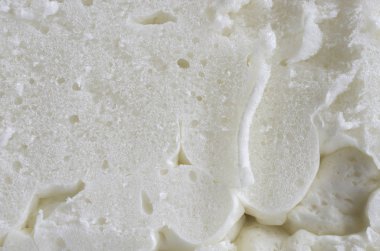 portre görünümünde, beyaz poliüretan köpük kesim