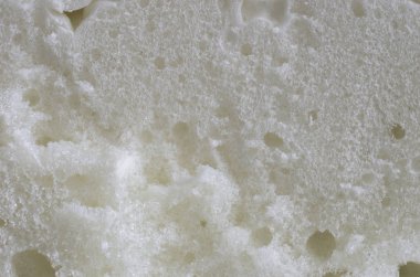 portre görünümünde, beyaz poliüretan köpük kesim