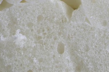 portre görünümünde, beyaz poliüretan köpük kesim