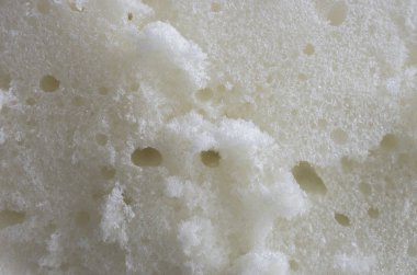 portre görünümünde, beyaz poliüretan köpük kesim