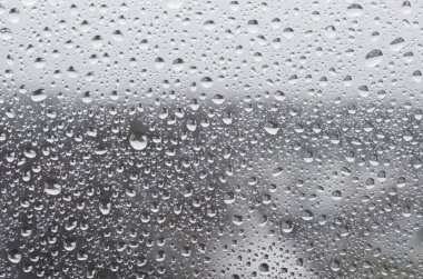 su damlaları closeup görünümünü camına