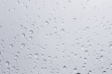 su damlaları closeup görünümünü camına