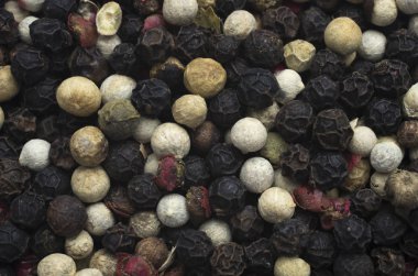 closeup görünümü farklı baharatlar yığın