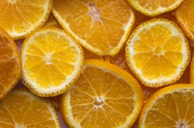 turuncu meyve dilimleri closeup görünümü