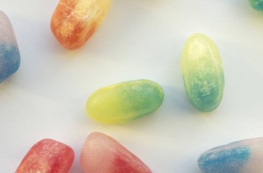 renkli şeker jöle fasulye closeup görünümü