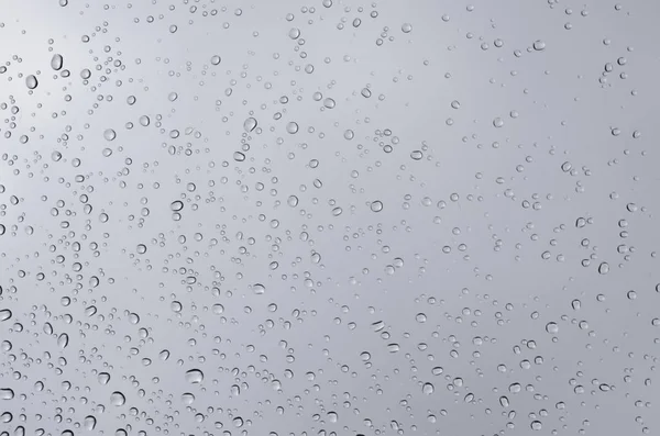 Nahaufnahme Von Wassertropfen Auf Glas — Stockfoto