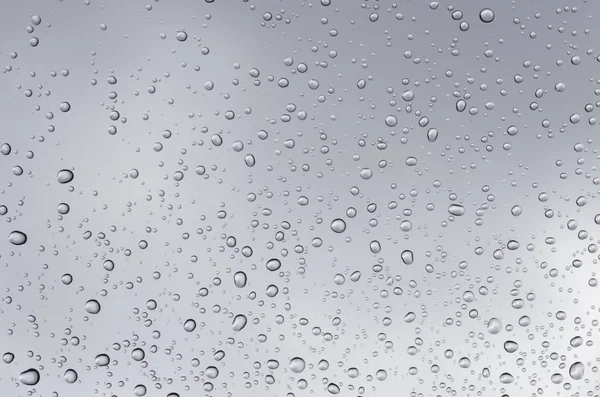 Nahaufnahme Von Wassertropfen Auf Glas — Stockfoto