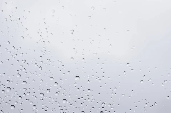 Nahaufnahme Von Wassertropfen Auf Glas — Stockfoto