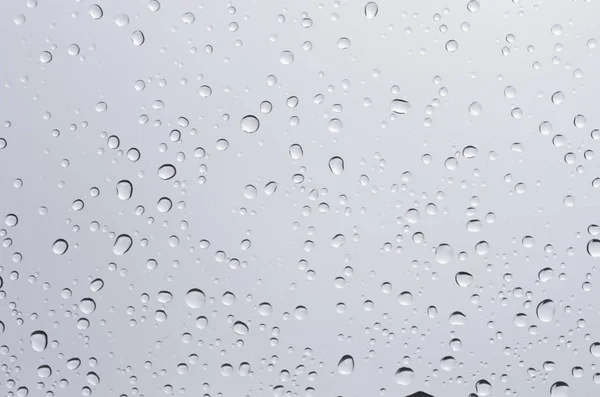 Nahaufnahme Von Wassertropfen Auf Glas — Stockfoto