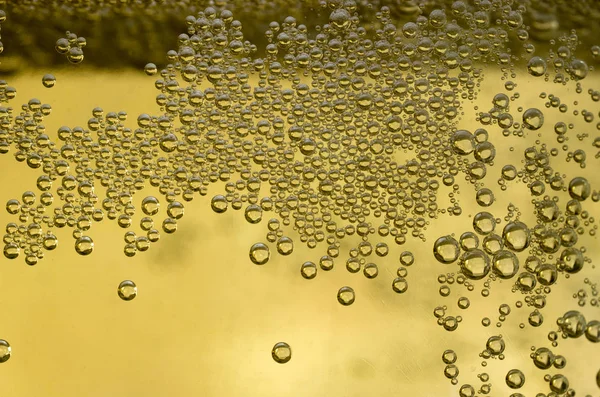 bira cam kabarcıkları closeup görünümü