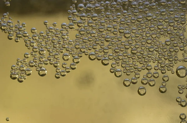 bira cam kabarcıkları closeup görünümü