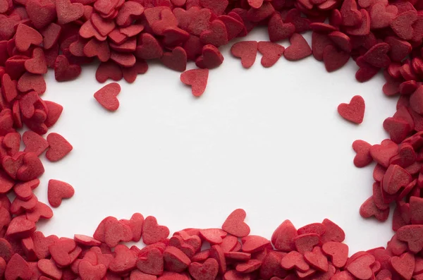 renkli romantik kalp şeklinde sır closeup görünümü