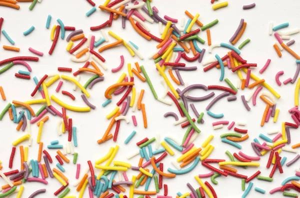 Closeup View Colorful Glaze White Table — Stock Photo, Image