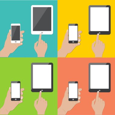 Telefonlar ve tabletler hazır. 