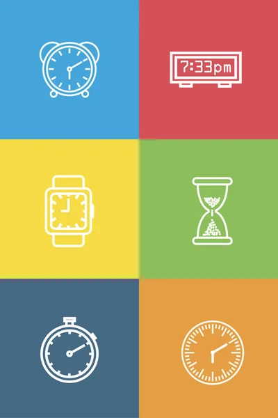 Bir dizi farklı saat dizisi 