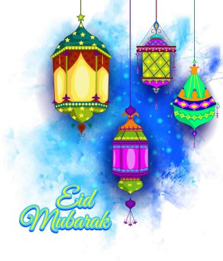 Eid Mubarak karakter çizimi