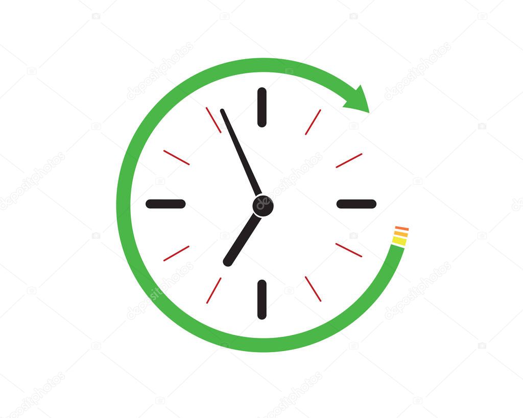 Running time icon . Vector