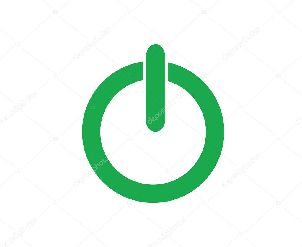 Power off (on) icon vector