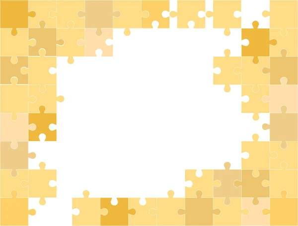 Beyaz Arka Planda Farklı Mozaik Parçalarından Bulmacalar Çok Renkli Arka — Stok Vektör