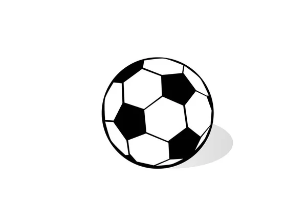 Flat Icon Soccer Ball Hobby Sport Passion — Stock Vector